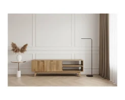 Meuble TV 170 cm en manguier massif style scandinave 