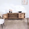 Meuble TV 160 cm en manguier "Maestro" avec double porte