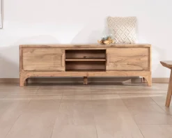 Meuble TV 160 cm style zen en acacia 