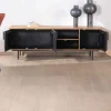 Meuble TV 3 portes en teck style rétro "Opland" 160 cm