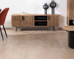 Meuble TV 3 portes en teck style rétro "Opland" 160 cm