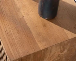 Meuble TV 3 portes en teck style rétro 