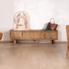 Meuble TV bas 180 cm en manguier naturel "Odely" 4 portes