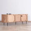 Meuble TV design rétro 175 cm "Bopee" avec éclairage LED