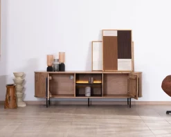 Meuble TV design rétro 175 cm 