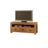 Meuble tv en bois avec rangements 3 tiroirs 1 niche "Lodge Casita"