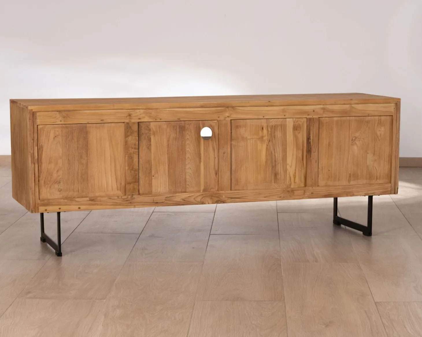 Meuble TV en teck recyclé "Bahia" style rétro