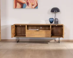 Meuble TV en teck recyclé