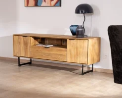 Meuble TV en teck recyclé