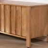 Meuble TV rétro-chic en manguier massif naturel 180 cm « Sicaly »