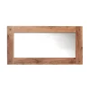 Miroir avec cadre en chêne massif huilé "Lodge Casita" 150x80cm