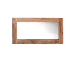 Miroir avec cadre en chêne massif huilé "Lodge Casita" 150x80cm