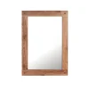 Miroir avec cadre en chêne massif 110 x 80 cm "Lodge Casita"
