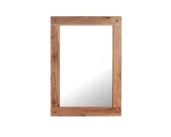 Miroir avec cadre en chêne massif 110 x 80 cm "Lodge Casita"