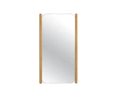 Miroir avec encadrement en chêne huilé design épuré