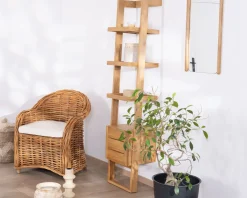 Miroir avec encadrement en chêne huilé design épuré