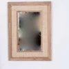 Miroir cadre bois et cannage style rétro romantique "Legacy"