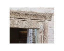Miroir indien avec cadre bois sculpté modèle unique 