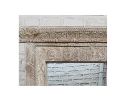 Miroir indien avec cadre bois sculpté modèle unique 
