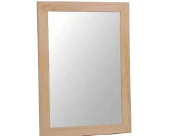 Miroir rectangulaire cadre en teck 50x70 cm
