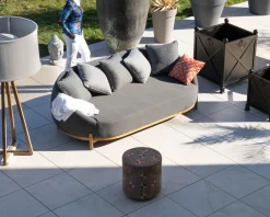 Méridienne d'extérieur design enveloppant 