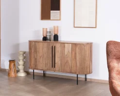 Petit buffet 145 cm en acacia esprit rétro 