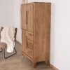 Petit vaisselier bas style scandinave en acacia "Melody"