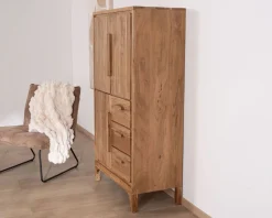 Petit vaisselier bas style scandinave en acacia "Melody"