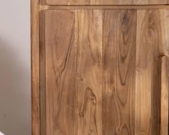 Petit vaisselier bas style scandinave en acacia 