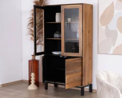 Petit vaisselier vitré esprit contemporain 