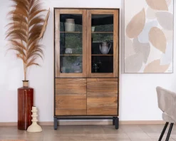 Petit vaisselier vitré esprit contemporain 