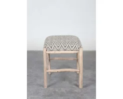 Pouf carré en tissu "Clothaire"