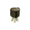 Pouf rond marron "Farmer"