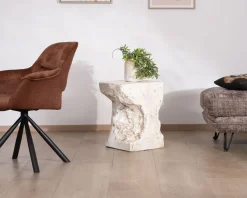 Sellette design minéral naturel "Tinos" en oxyde de magnésium