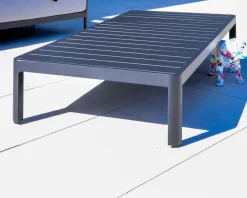 Table basse contemporaine aluminium anthracite 