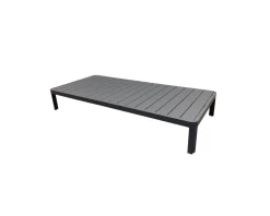 Table basse contemporaine aluminium anthracite 