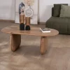 Table basse design épuré en manguier "Naura"