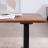 Table basse en bois recyclé et pieds métal noir "Alésia"