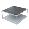 Table basse extérieure blanche plateau céramique "Terrasse"