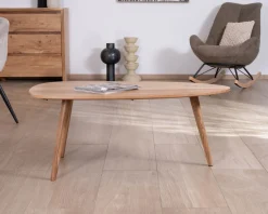 Table basse forme bateau style scandinave 