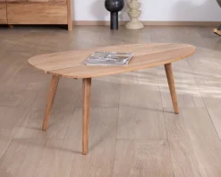 Table basse forme bateau style scandinave 