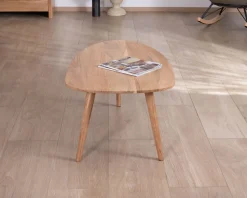 Table basse forme bateau style scandinave 