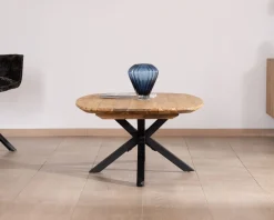 Table basse forme bateau en teck naturel 