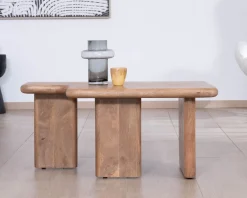 Table basse modulable en manguier
