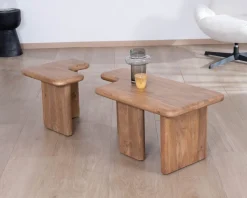Table basse modulable en manguier