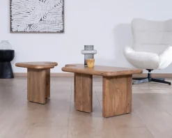 Table basse modulable en manguier