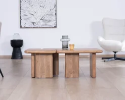 Table basse modulable en manguier