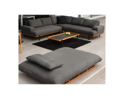 Table basse outdoor en teck et aluminium 