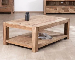 Table basse rectangle à double plateau 