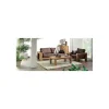 Table basse rectangulaire en chêne massif huilé "Lodge Casita"